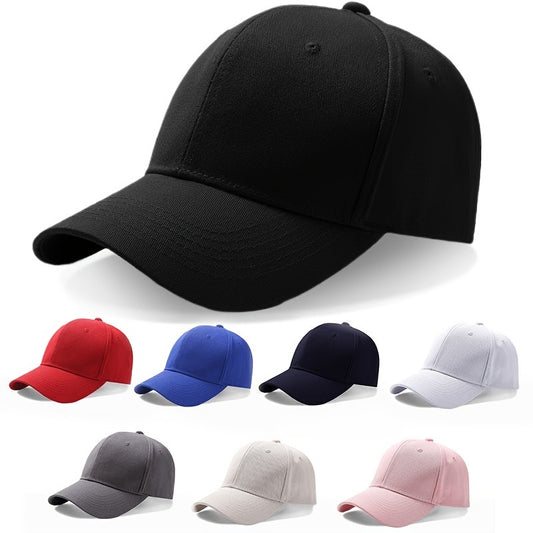 Gorra de béisbol de color sólido para entrenamiento de carrera y actividades al aire libre, idea de regalo ideal.