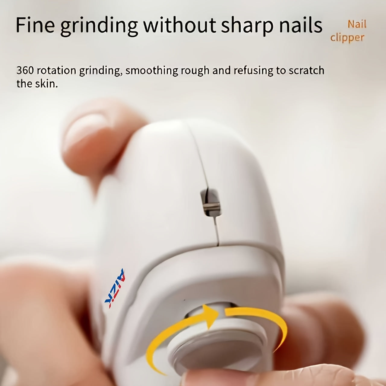 2-in-1 Elektrischer Nagelknipser und Polierer mit LED-Licht, Anti-Quetsch-Sicherheitsfunktion, Polier- und Schleiffunktionen, USB-Aufladung, Multifunktionales Maniküre-Werkzeug