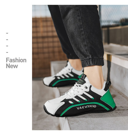 Herren Freizeitsneaker - Low-Top-Schnürschuhe mit atmungsaktivem Obermaterial, gepolstertem Komfort und langlebiger Profilsohle