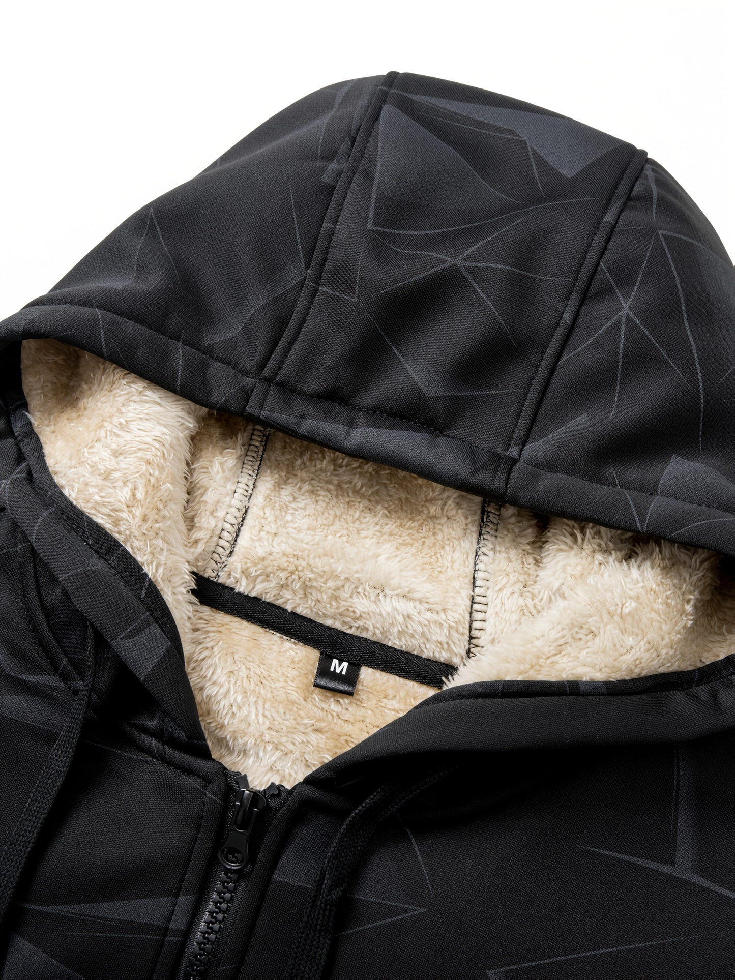 Herren Plus-Size Winterjacke – Dick gefütterter Mantel mit Kapuze und durchgehendem Reißverschluss, (verfügbar in Schwarz,Navy, Braun)