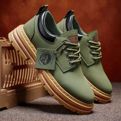 Herren Klassische Gelbe Oxfords  ,strapazierfähiger PVC-Sohle