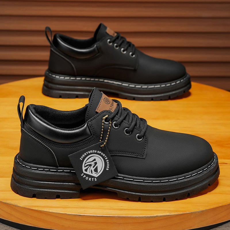 Herren Klassische Gelbe Oxfords  ,strapazierfähiger PVC-Sohle