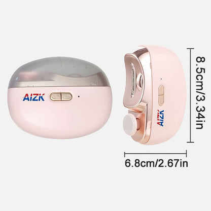 2-in-1 Elektrischer Nagelknipser und Polierer mit LED-Licht, Anti-Quetsch-Sicherheitsfunktion, Polier- und Schleiffunktionen, USB-Aufladung, Multifunktionales Maniküre-Werkzeug