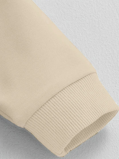 2er-Set Hoher Kragen Herbst/Winter Modischer und Eleganter Damen-Sweatshirtkleid mit Buchstabenprint am hohen Kragen - Lockerer und Bequemer Longfit, Lange Ärmel, Gefüttert