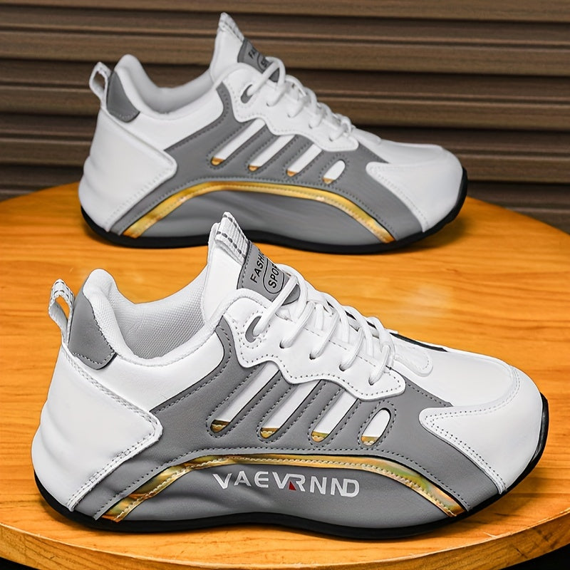 Herren Freizeitsneaker - Low-Top-Schnürschuhe mit atmungsaktivem Obermaterial, gepolstertem Komfort und langlebiger Profilsohle