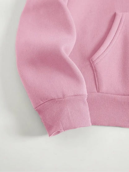 Kapuzen-Sweatshirt-Set mit goldenem CJ-Logo-Muster, Buchstabenprint, Rundhalsausschnitt