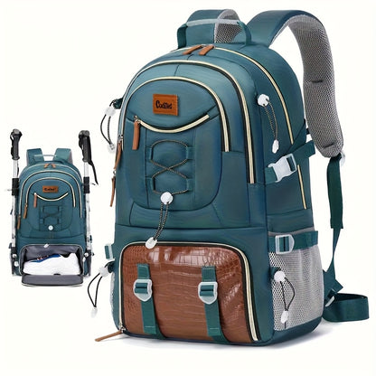Großer Outdoor-Reiserucksack mit hoher Kapazität, mit Laptop-/Tablet-Fach, Schuhfach, verstellbaren Gurten - langlebiger Sport-Rucksack