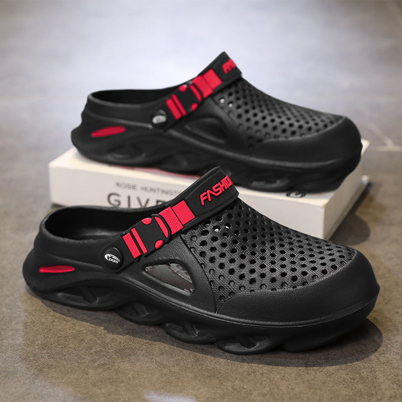 Herren-Sommerschuhe mit geschlossenem Zeh, rutschfeste Gartenschuhe für den Außeneinsatz, vielseitige Strandsandalen