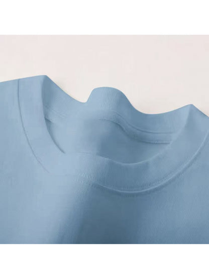 3 Stück - 100% Baumwolle T-Shirt mit Abenteuer-Stil Kompassdruck, lässiges Rundhals-Design, sommerliches trendiges Herrenoberteil