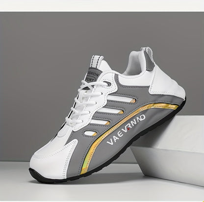 Herren Freizeitsneaker - Low-Top-Schnürschuhe mit atmungsaktivem Obermaterial, gepolstertem Komfort und langlebiger Profilsohle