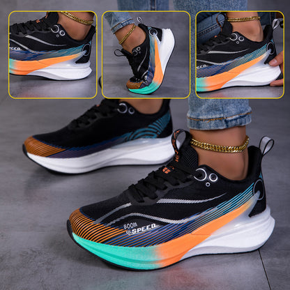 Damen-Casual-Schuhe mit atmungsaktiven Obermaterialien, leicht, bequem und verschleißfeste Carbonsohlen. Geeignet für den Alltag und Outdoor-Aktivitäten, Damenschuhe, Sneaker