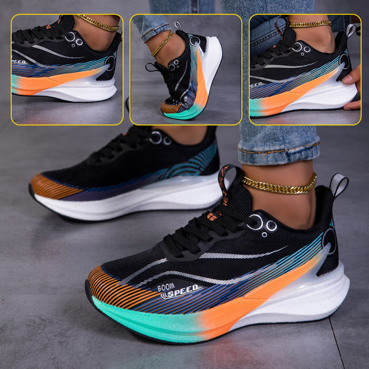 Damen-Casual-Schuhe mit atmungsaktiven Obermaterialien, leicht, bequem und verschleißfeste Carbonsohlen. Geeignet für den Alltag und Outdoor-Aktivitäten, Damenschuhe, Sneaker