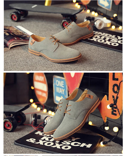2025 Frühling Wildleder Herrenschuhe Oxford Bequeme Schuhe Elegante Schuhe
