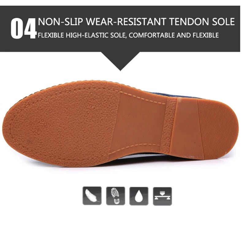 2025 Frühling Wildleder Herrenschuhe Oxford Bequeme Schuhe Elegante Schuhe