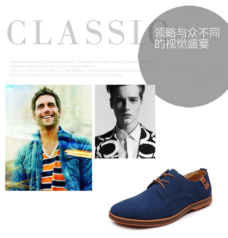 2025 Frühling Wildleder Herrenschuhe Oxford Bequeme Schuhe Elegante Schuhe