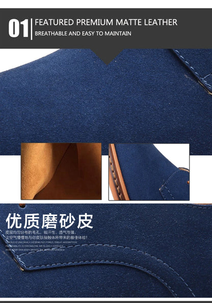 2025 Frühling Wildleder Herrenschuhe Oxford Bequeme Schuhe Elegante Schuhe