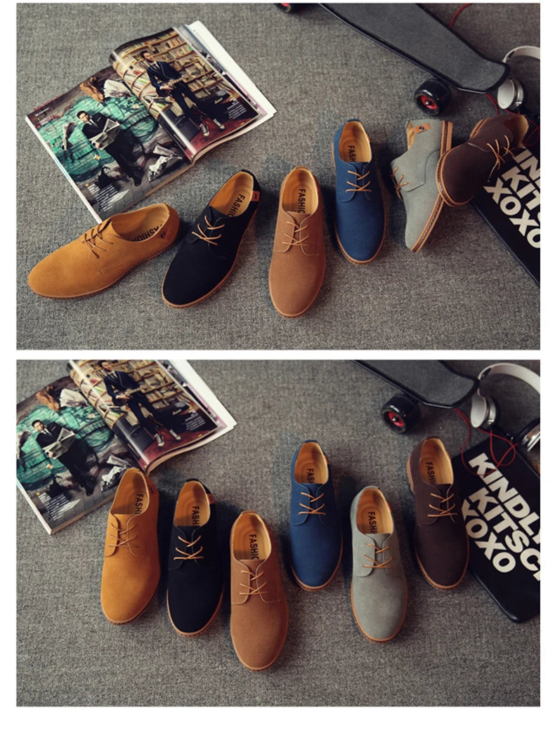2025 Frühling Wildleder Herrenschuhe Oxford Bequeme Schuhe Elegante Schuhe