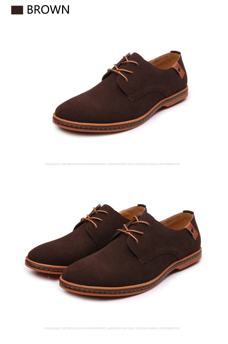 2025 Frühling Wildleder Herrenschuhe Oxford Bequeme Schuhe Elegante Schuhe