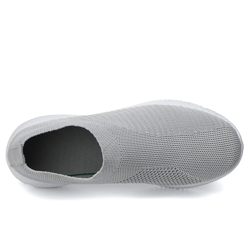 Damen Vulkanisierte Schuhe Hochwertige Damensneaker Slip-On Flache Schuhe Damen Loafers bis Größe 43 Walking Flach