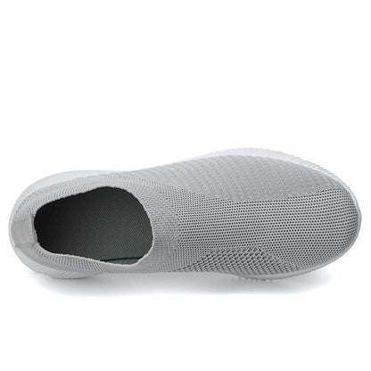 Damen Vulkanisierte Schuhe Hochwertige Damensneaker Slip-On Flache Schuhe Damen Loafers bis Größe 43 Walking Flach