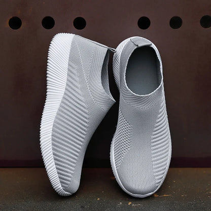 Damen Vulkanisierte Schuhe Hochwertige Damensneaker Slip-On Flache Schuhe Damen Loafers bis Größe 43 Walking Flach
