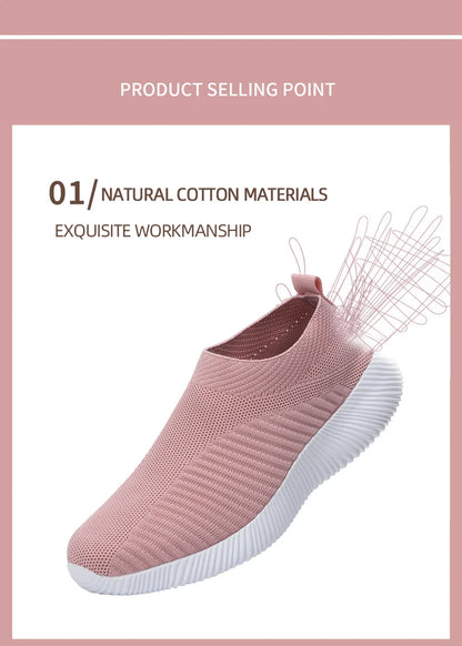 Damen Vulkanisierte Schuhe Hochwertige Damensneaker Slip-On Flache Schuhe Damen Loafers bis Größe 43 Walking Flach