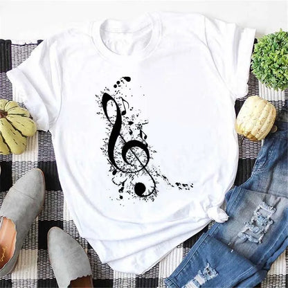 Mode Leoparden-Schädel bedrucktes Damen-T-Shirt Sommer Lässiges Frauen-T-Shirt Freizeit Rundhals Harajuku Tops Damenkleidung