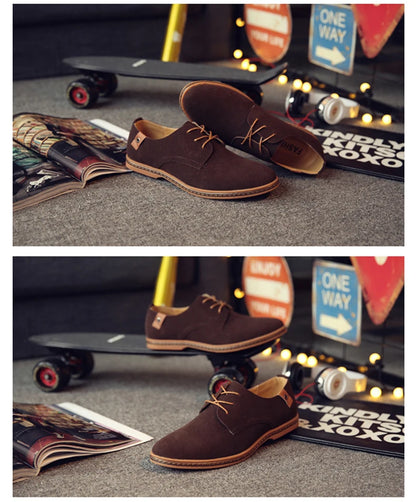 2025 Frühling Wildleder Herrenschuhe Oxford Bequeme Schuhe Elegante Schuhe