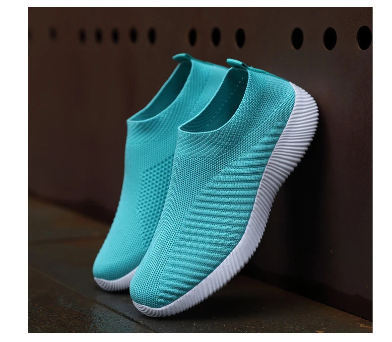 Damen Vulkanisierte Schuhe Hochwertige Damensneaker Slip-On Flache Schuhe Damen Loafers bis Größe 43 Walking Flach