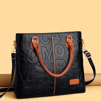 PU-Leder Freizeit-Crossbody-Taschen für Damen, Luxus-Designer-Tote-Handtasche, Damen, große Kapazität, Reisetasche für die Schulter