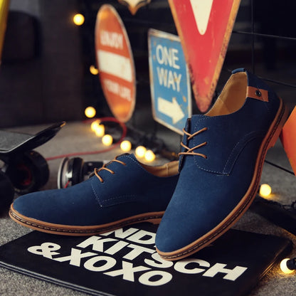 2025 Frühling Wildleder Herrenschuhe Oxford Bequeme Schuhe Elegante Schuhe