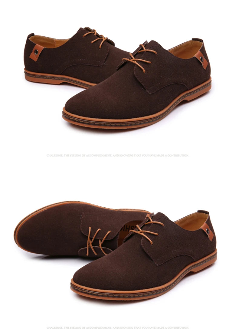 2025 Frühling Wildleder Herrenschuhe Oxford Bequeme Schuhe Elegante Schuhe