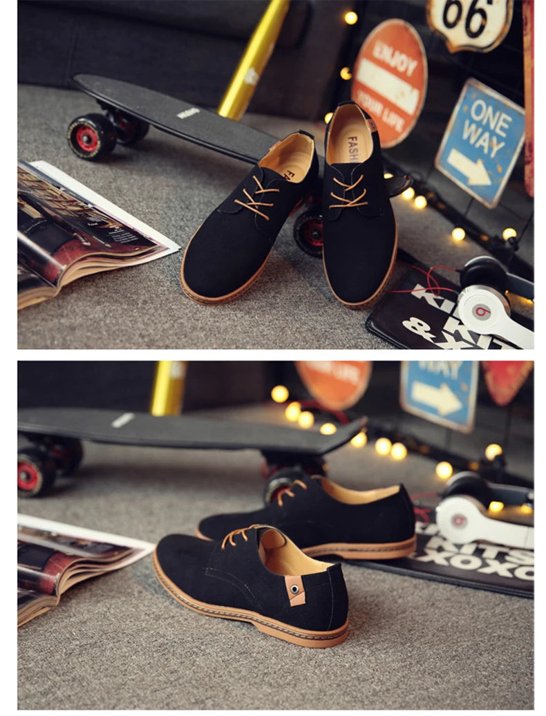 2025 Frühling Wildleder Herrenschuhe Oxford Bequeme Schuhe Elegante Schuhe