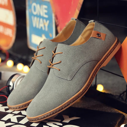 2025 Frühling Wildleder Herrenschuhe Oxford Bequeme Schuhe Elegante Schuhe