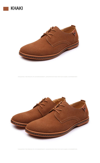 2025 Frühling Wildleder Herrenschuhe Oxford Bequeme Schuhe Elegante Schuhe