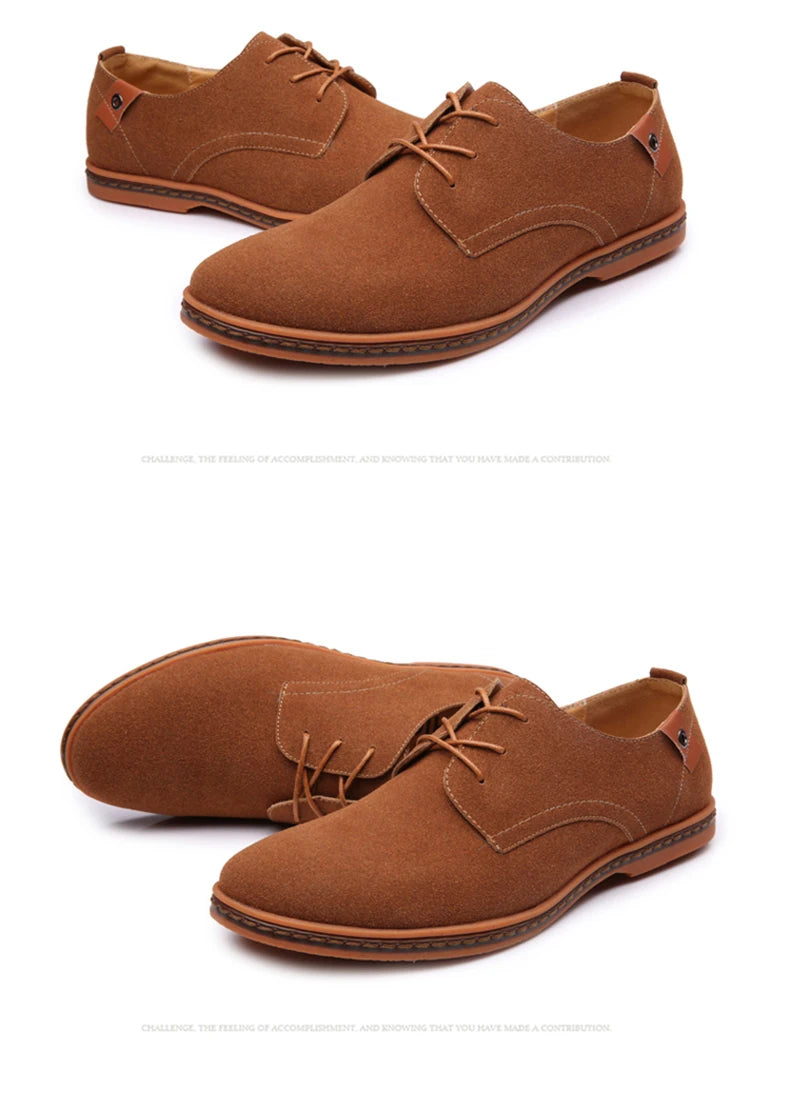 2025 Frühling Wildleder Herrenschuhe Oxford Bequeme Schuhe Elegante Schuhe