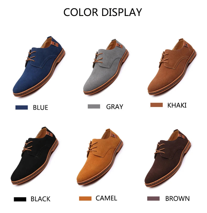 2025 Frühling Wildleder Herrenschuhe Oxford Bequeme Schuhe Elegante Schuhe