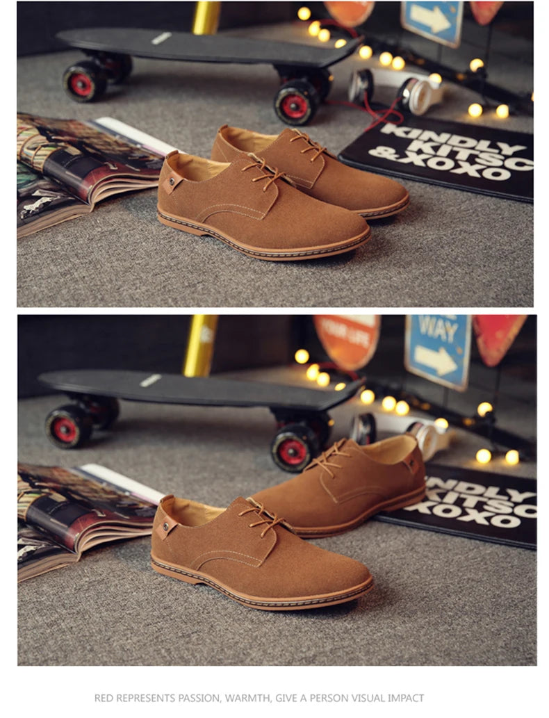 2025 Frühling Wildleder Herrenschuhe Oxford Bequeme Schuhe Elegante Schuhe