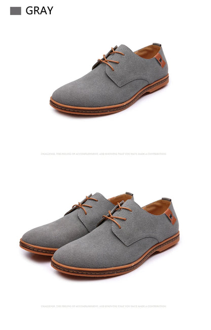 2025 Frühling Wildleder Herrenschuhe Oxford Bequeme Schuhe Elegante Schuhe
