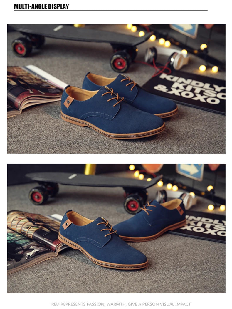 2025 Frühling Wildleder Herrenschuhe Oxford Bequeme Schuhe Elegante Schuhe