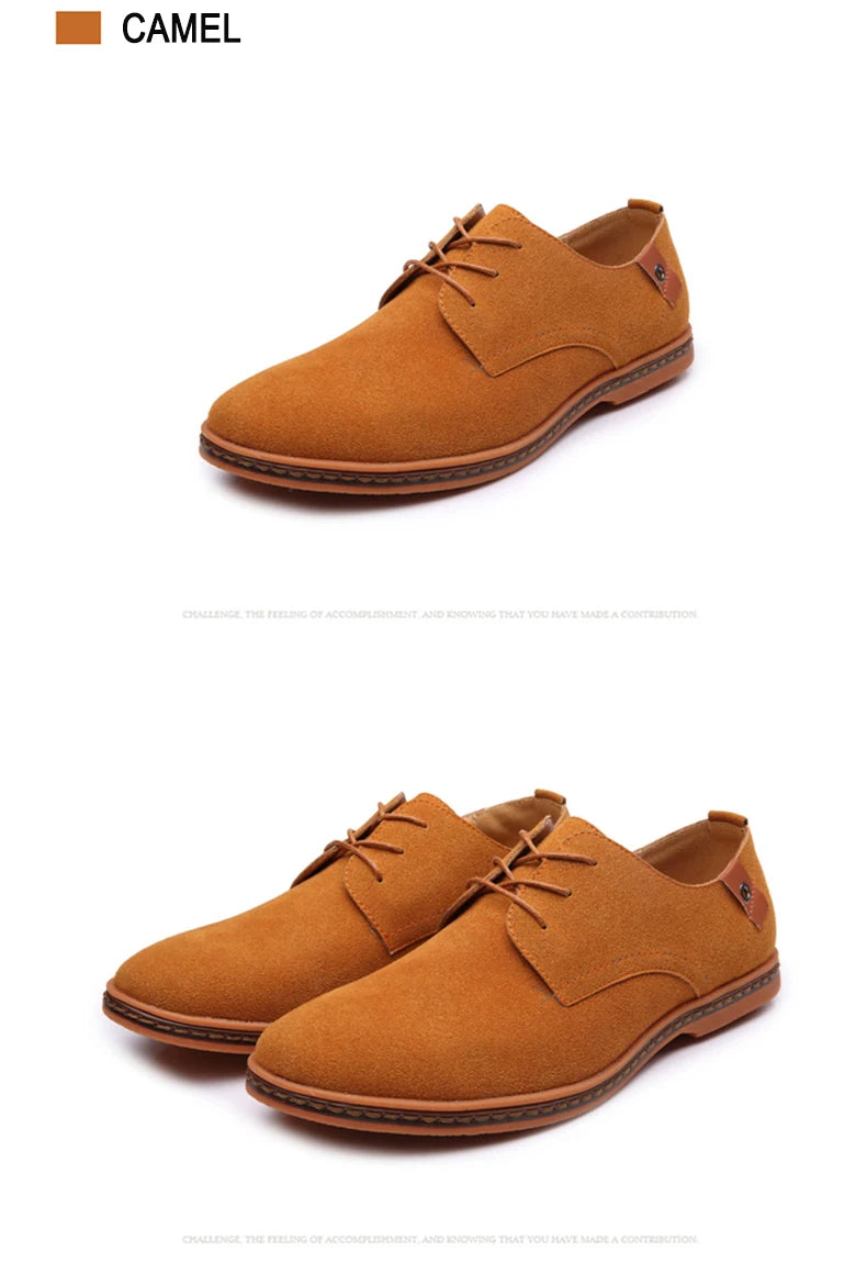 2025 Frühling Wildleder Herrenschuhe Oxford Bequeme Schuhe Elegante Schuhe
