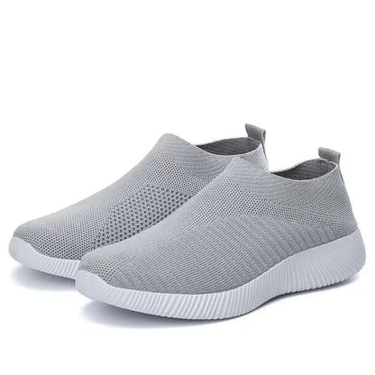 Damen Vulkanisierte Schuhe Hochwertige Damensneaker Slip-On Flache Schuhe Damen Loafers bis Größe 43 Walking Flach