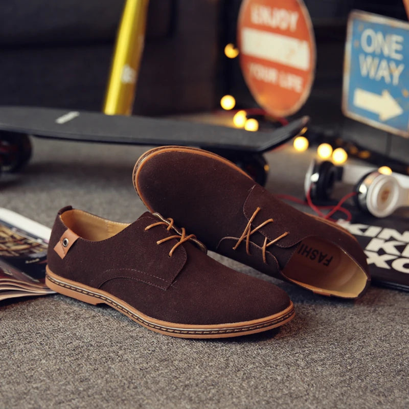 2025 Frühling Wildleder Herrenschuhe Oxford Bequeme Schuhe Elegante Schuhe