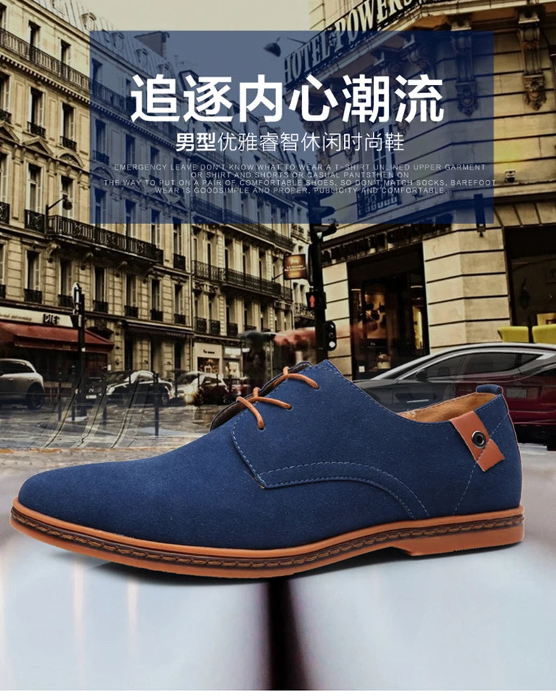 2025 Frühling Wildleder Herrenschuhe Oxford Bequeme Schuhe Elegante Schuhe