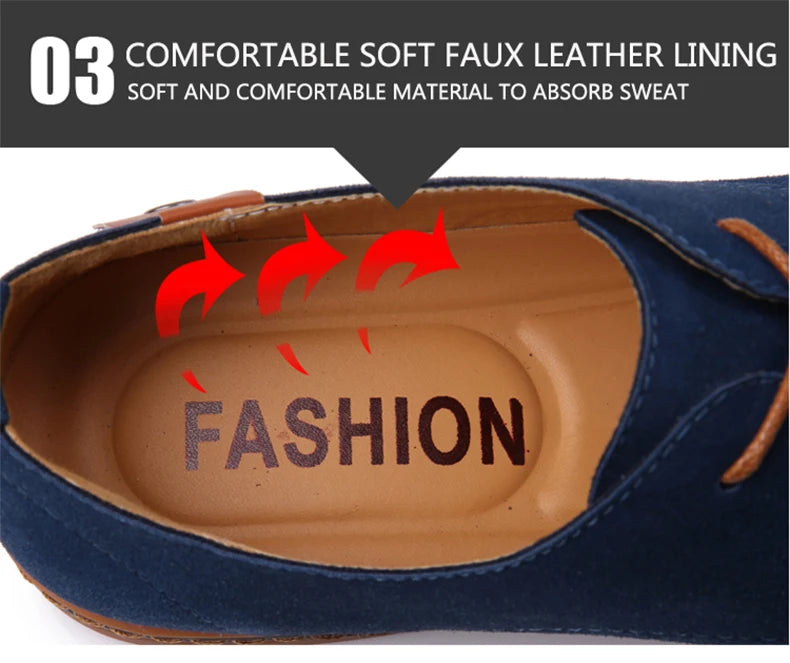 2025 Frühling Wildleder Herrenschuhe Oxford Bequeme Schuhe Elegante Schuhe