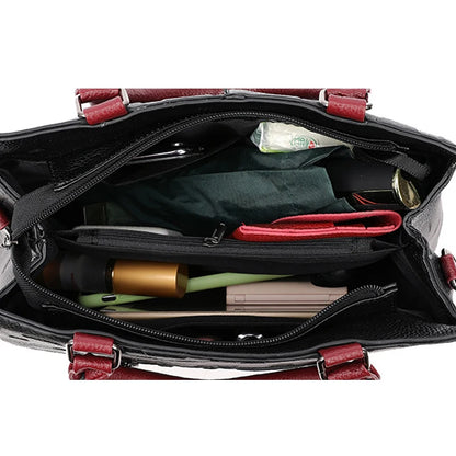 PU-Leder Freizeit-Crossbody-Taschen für Damen, Luxus-Designer-Tote-Handtasche, Damen, große Kapazität, Reisetasche für die Schulter