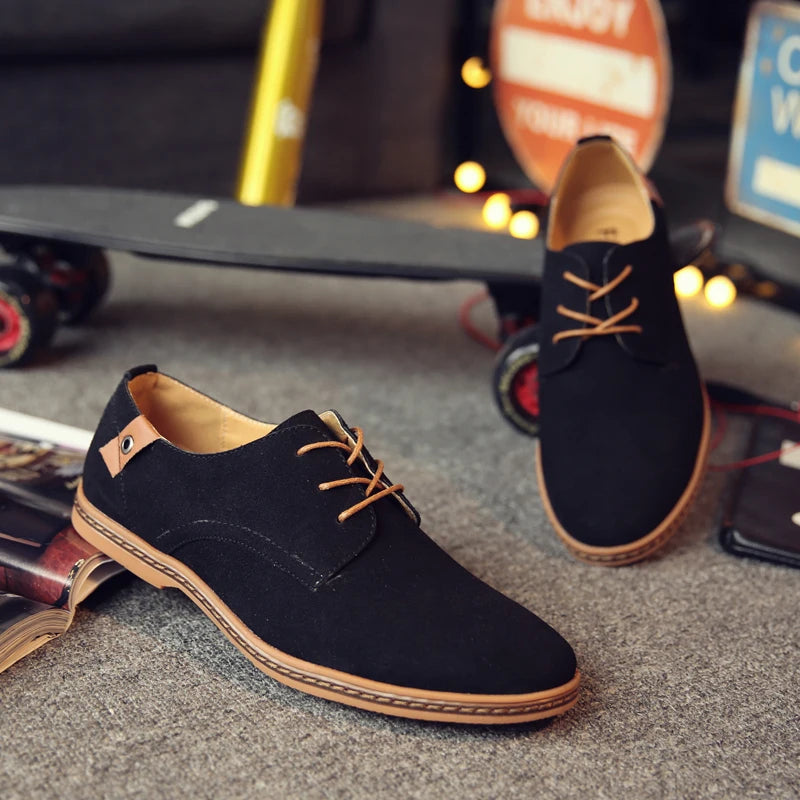 2025 Frühling Wildleder Herrenschuhe Oxford Bequeme Schuhe Elegante Schuhe