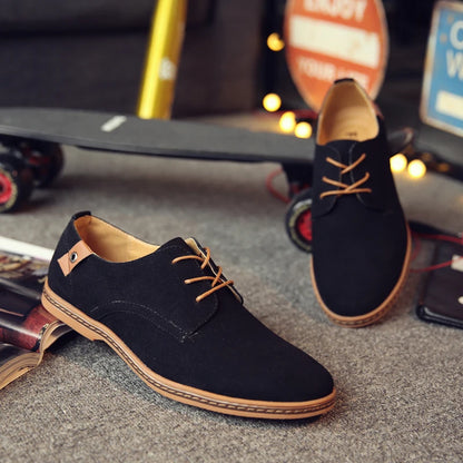 2025 Frühling Wildleder Herrenschuhe Oxford Bequeme Schuhe Elegante Schuhe