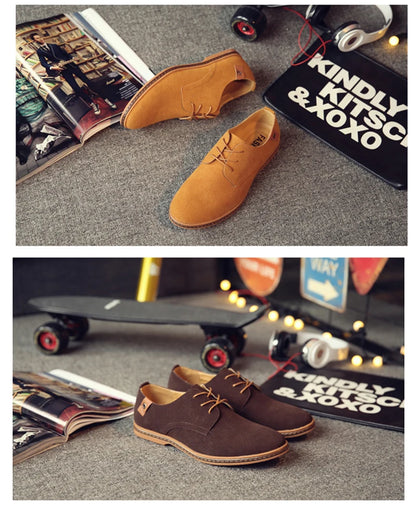 2025 Frühling Wildleder Herrenschuhe Oxford Bequeme Schuhe Elegante Schuhe