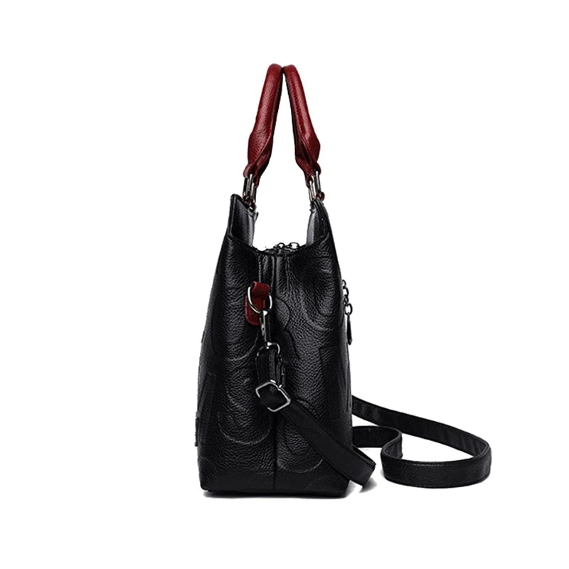 PU-Leder Freizeit-Crossbody-Taschen für Damen, Luxus-Designer-Tote-Handtasche, Damen, große Kapazität, Reisetasche für die Schulter